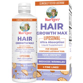 MaryRuth's Hair Growth Max Liposomal bottle with Lustriva for hair support