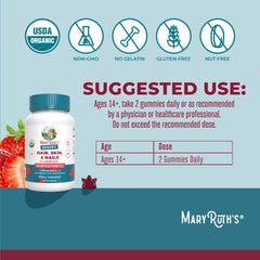 MaryRuth's strawberry gummy texture and color indicating premium quality.