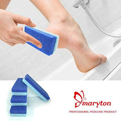 MARYTON foot pumice stone blue pack heel exfoliation for cracked heels at home.