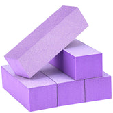 Maryton nail buffer block purple front view, ideal for shaping and prep.