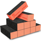 Maryton nail sanding block front view, durable 80/80 grit for smooth buffing.