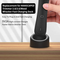 Masinvi MANSCAPED 3.0 charger dock offers quick, stable power.
