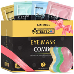 Maskiss 24K gold under-eye patches brighten and smooth the eye area.