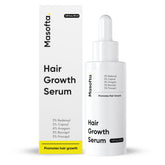 Masofta Hair Growth Serum bottle showing 50 ml size for daily scalp application promoting growth