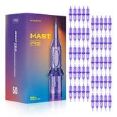 MAST TATTOO needles assorted 50pcs in a case for versatile lining and shading.