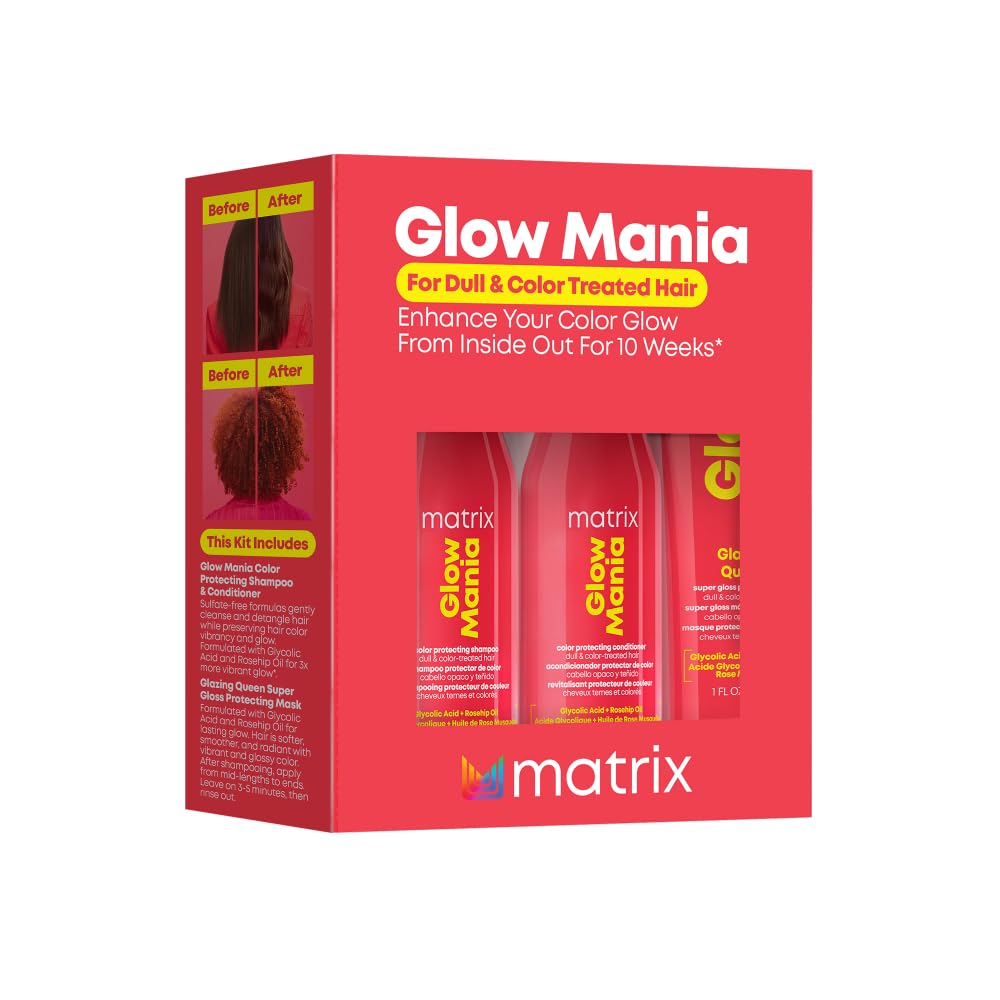 Matrix Glow Mania Champú: luz brillante y color vibrante sin sulfatos.