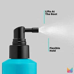 Matrix High Amplify Wonder Boost silicone-free formula supports flexible hold.