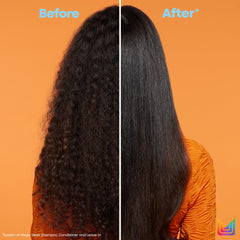 Matrix Mega Sleek Conditioner provides a glossy, healthy-looking finish on hair.
