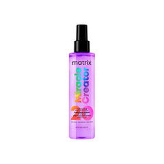 Matrix Miracle Creator leave-in bottle showing sulfate-free formula for smoother, frizz-free hair