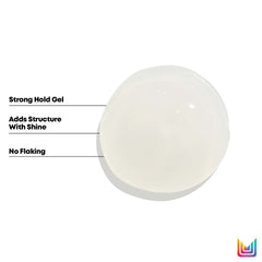 Matrix Styling Controller Gel on styled hair demonstrates crunch-free definition