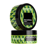 Matrix Styling Over Achiever 3-in-1 Wax bottle pour demonstrates creamy texture and grip.