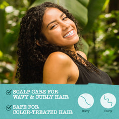 Close-up of Maui Moisture apple cider vinegar blend for scalp care