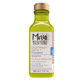 Maui Moisture Lightweight Curls champú con linaza, botella visible para rizos definidos.