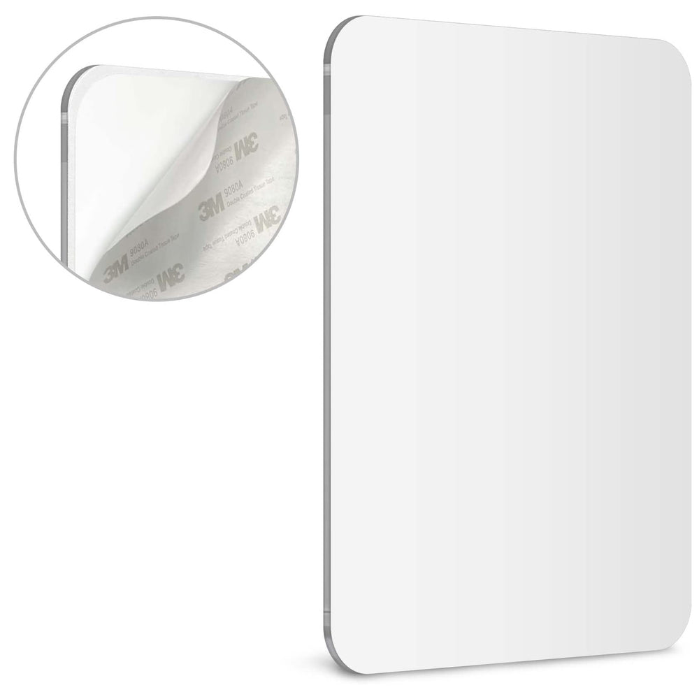 Mavoro 7x9 shaving mirror in shower with clear reflection for daily grooming