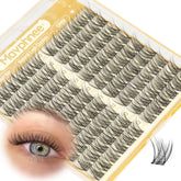 Mavphnee 12mm definition lash clusters for a natural lift and camera-ready eyes.