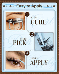 Mavphnee self-adhesive clusters activate with a gentle press for quick wear.