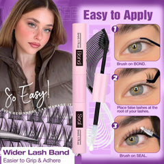 Mavphnee lash bond and seal glue delivers quick, strong adhesion.
