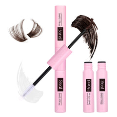Mavphnee lash bond with brown bottle pour for natural-looking brown lashes.