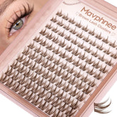 Mavphnee brown lash clusters 10-16mm for natural enhancement and comfort.