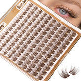 Mavphnee brown lash clusters 8-12mm deliver subtle daily definition.
