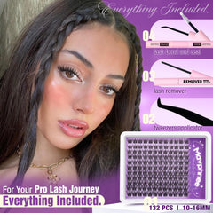 Mavphnee CC-curly lashes 10-16mm mixed lengths for customizable style.