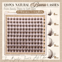 Mavphnee clear-band lashes with invisible band for a clean lash line.