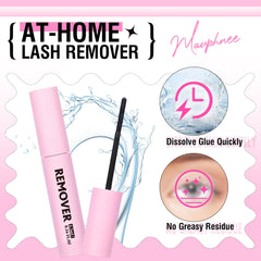 Mavphnee Cluster Lash Glue Remover applying scene demonstrates easy usage.