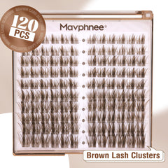 Mavphnee dark brown lash extensions CC-curly design enhances eye shape subtly