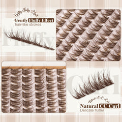 Mavphnee faux mink clusters are lightweight and reusable for travel.