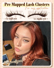 Mavphnee fox-eye wispy lashes clusters blend naturally with lashes.
