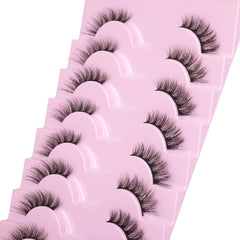 Mavphnee Half Lashes 3D wispy closeup for voluminous layered texture.