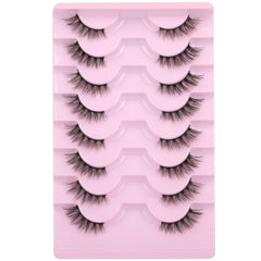 Mavphnee Half Lashes cat-eye closeup pack for natural daily enhancement.