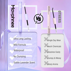 Mavphnee waterproof glue keeps lashes in place in rain or sweat