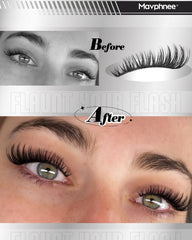 Mavphnee Lash Clusters Cotton Band Ink Black blends invisibly with your lash line.
