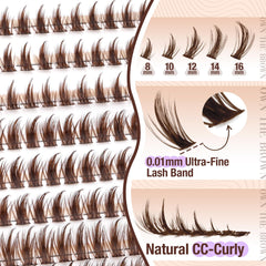 Mavphnee Manga Lash Clusters CC curl maintains shape through wear