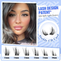 Mavphnee Manga Lash Clusters CD curve for balanced lift and natural flutter.