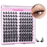 Mavphnee natural lash clusters spiky design for fuller manga look