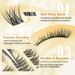 Mavphnee vegan faux mink lashes are light, fluffy, cruelty-free.