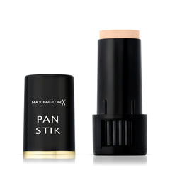 Max Factor Pan Stik True Beige twist-up stick for quick, seamless coverage on the go