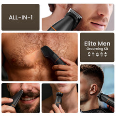 MAXGROOM v-shaped body trimmer head enables precise reach in hard-to-access areas