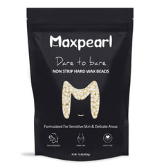 Maxpearl wax beads facial-application for gentle facial hair removal.