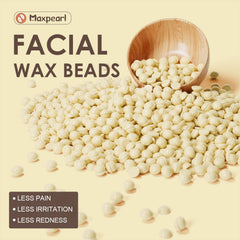 Maxpearl wax beads hypoallergenic-ingredients with coconut for sensitive skin.