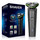 MAXWISDOM electric razor with magnetic detachable head for quick maintenance and easy cleaning.