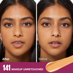 Maybelline Instant Age Rewind Eraser under-eye applicator in action for brightening.