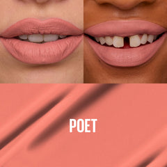 Arrow applicator enables precise lip color application on Poet shade
