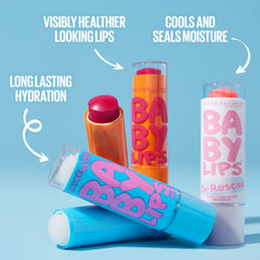 Bálsamo con tinte suave para labios secos con acabado translúcido.