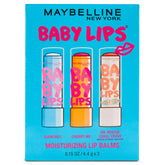 Kit de bálsamos MAYBELLINE Baby Lips para labios hidratados en uso diario.