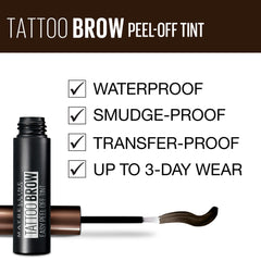 Maybelline Brow Tattoo: tinte en gel que se retira con los dedos.