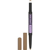 Maybelline Cejas 2 en 1 Rubio: lápiz y polvo para acabado natural.