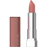 Maybelline Color Sensational Crazy for Coffee lipstick swatch with creamy finish and hydration